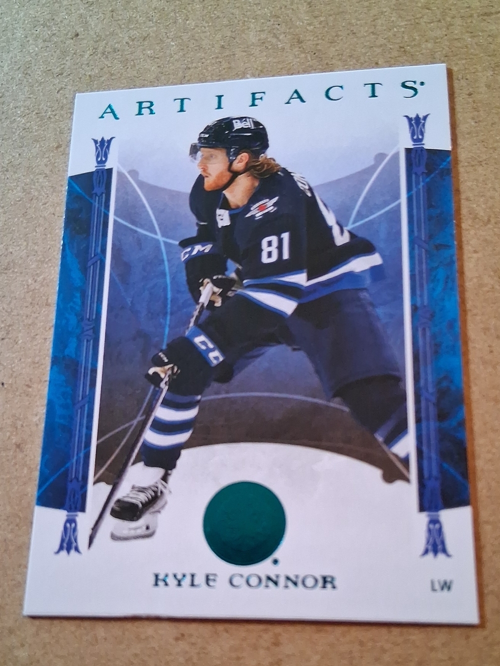 Kyle Connor Blue Hockey Trading Card
